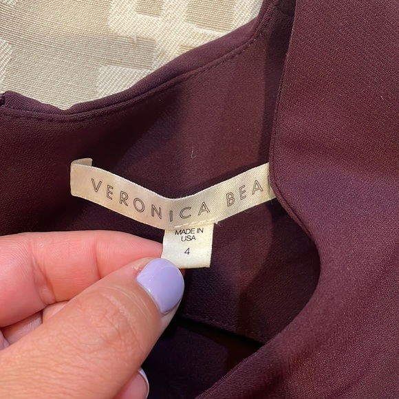 Veronica Beard Maroon Mini Dress - Picture 6 of 8
